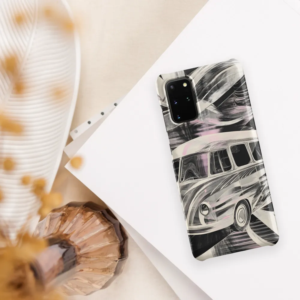 Motion in Monochrome: A Vintage Journey | Phone Case |  S20 Plus | Snap Case | Matte