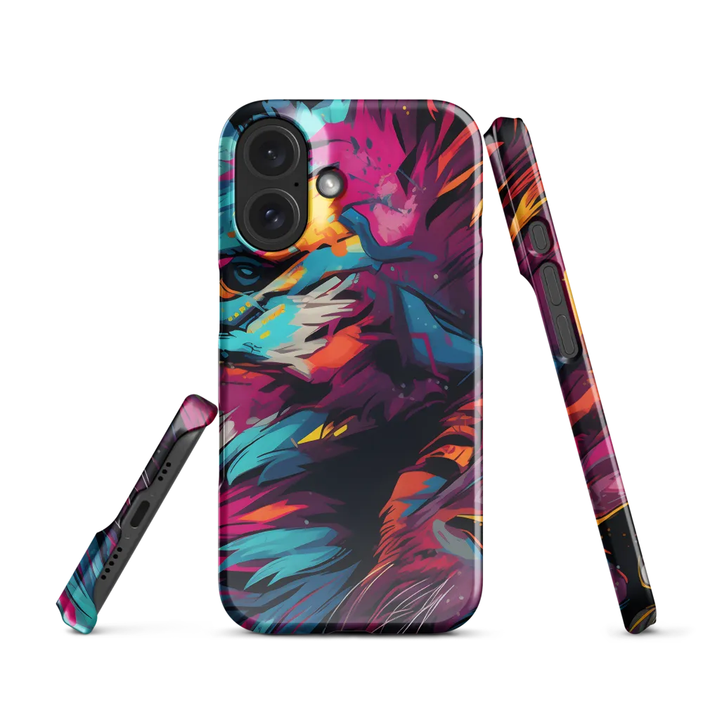 Vivid Majesty: The Modern Lion | Phone Case |  16 | Snap Case | Glossy