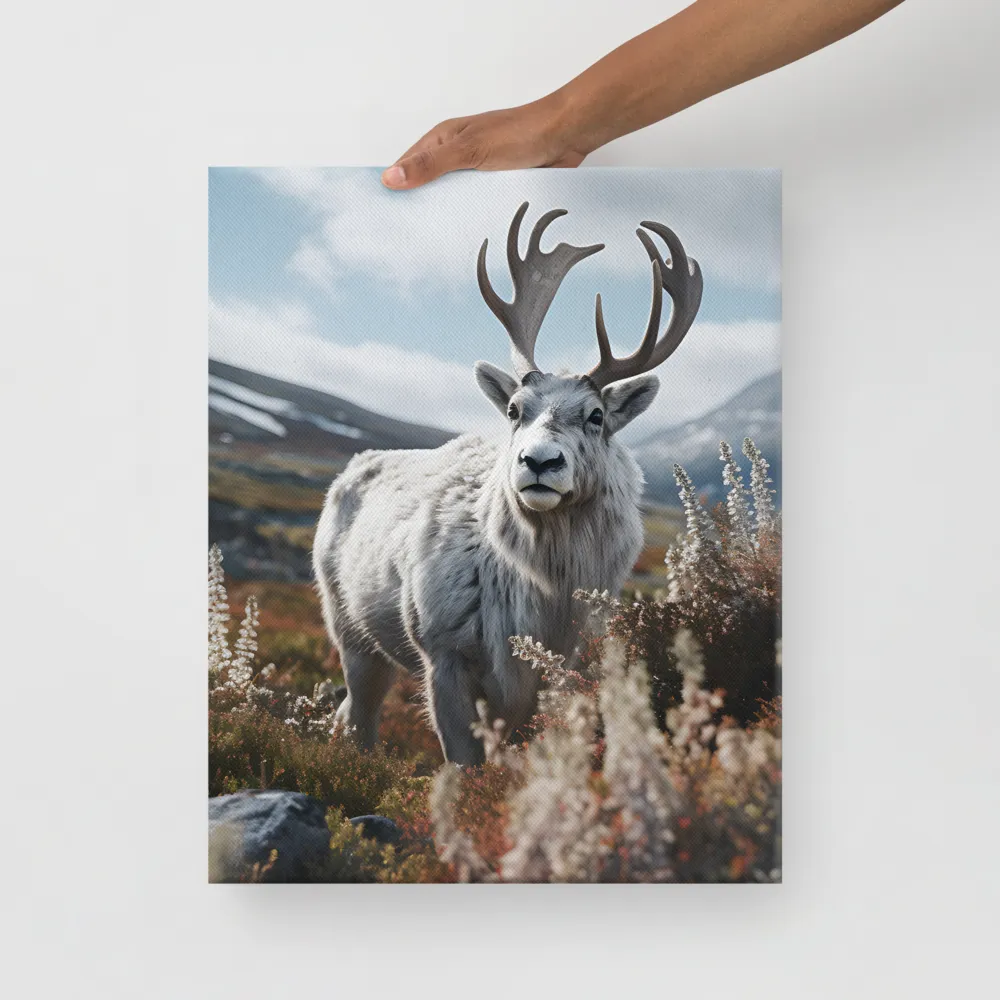 Majestic Harmony: The Reindeer in Nature | Canvas | 16″×20″