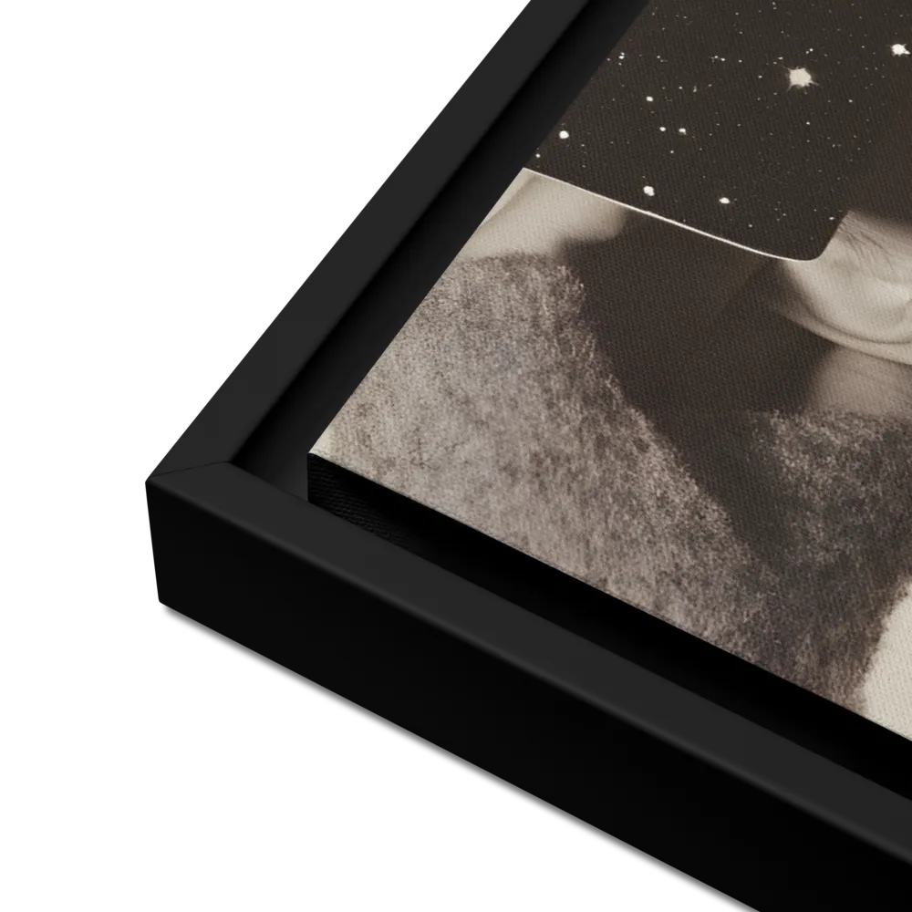 Celestial Elegance | Canvas with Black Frame | 18″×24″