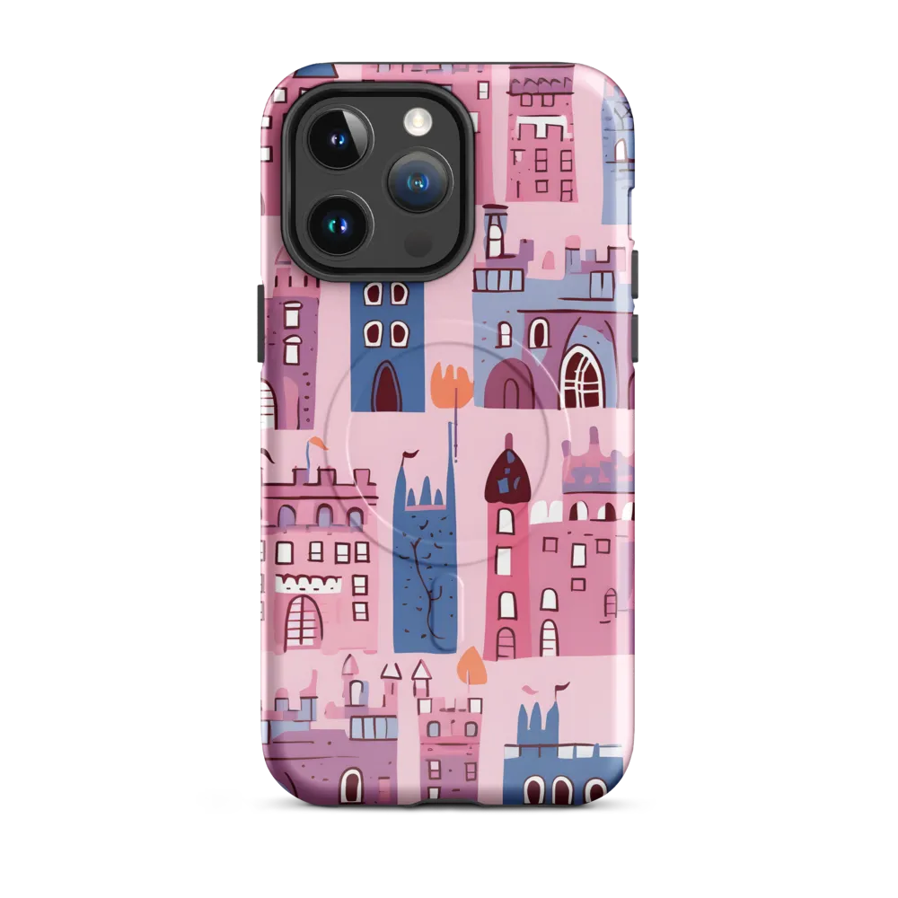 Whimsical Castles: A Playful Tapestry | Phone Case |  14 Pro Max | MagSafe® Tough Case | Glossy