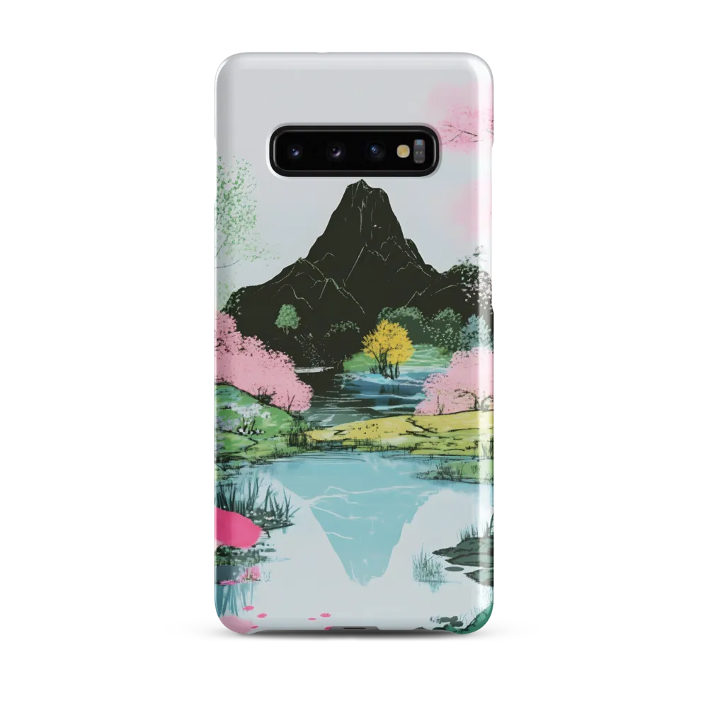 Tranquil Reflections: A Serene Landscape | Phone Case |  S10 Plus | Snap Case | Glossy