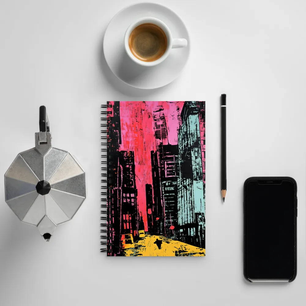 Vibrant Urban Dreams | Spiral Notebook