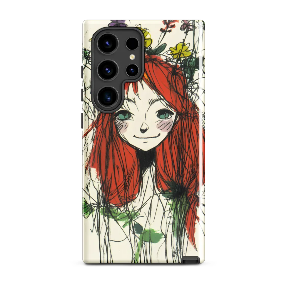 Whimsical Floral Portrait