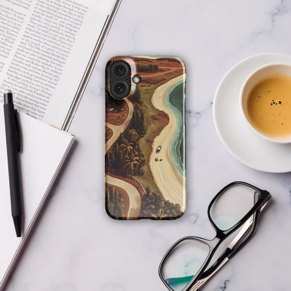Winding Serenity: A Coastal Journey | Phone Case |  16 Plus | Snap Case | Glossy