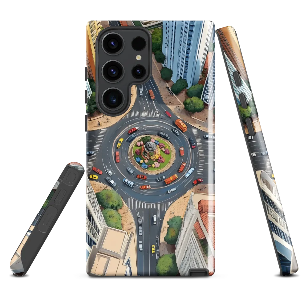 Urban Symphony: Aerial Vision of City Life