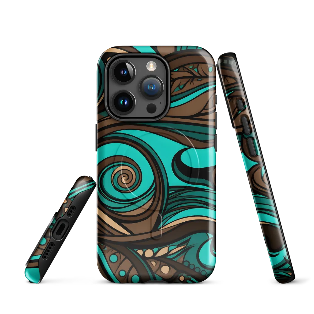 Fluctuating Currents | Phone Case |  15 Pro | MagSafe® Tough Case | Glossy