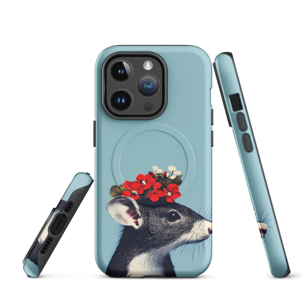 Whimsical Flora: A Mouse's Floral Crown