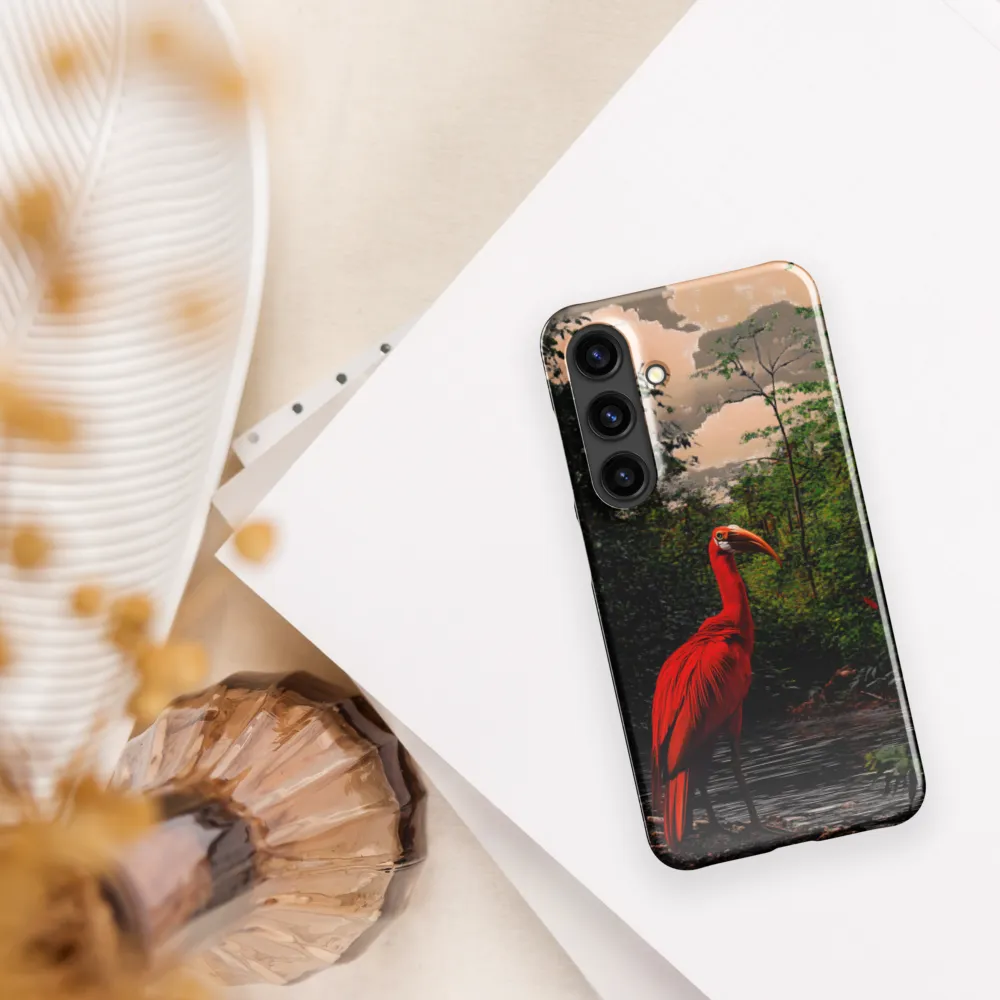 Enigmatic Elegance: The Scarlet Observer
