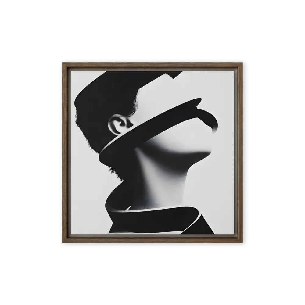 Entwined Identity | Canvas with Brown Frame | 16″×16″