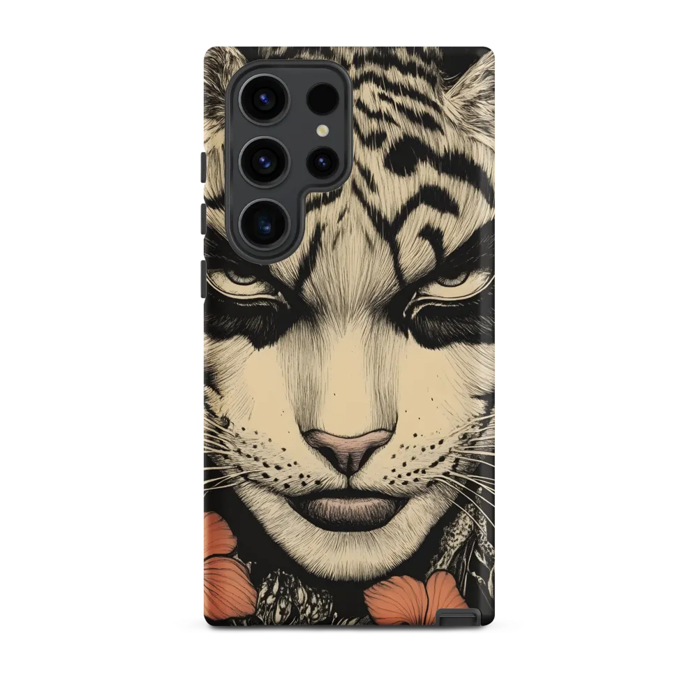 Feline Majesty: The Human-Leopard Connection | Phone Case |  S23 Ultra | Tough Case | Matte