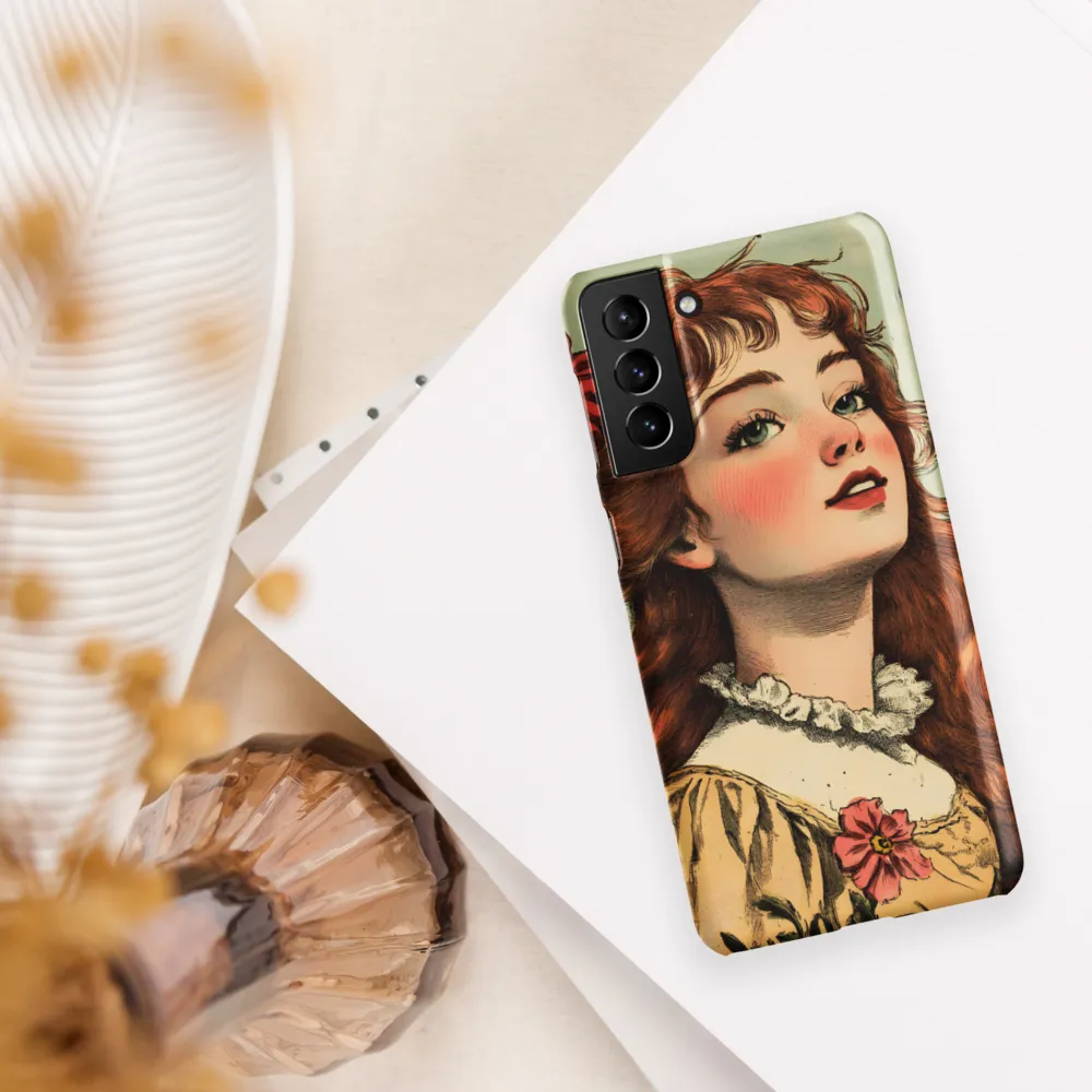 Whimsical Portrait of a Flower-Adorned Girl