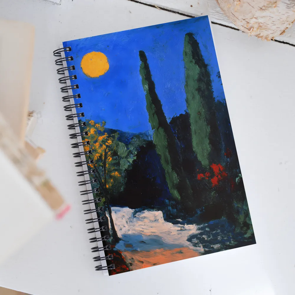 Moonlit Serenity | Spiral Notebook