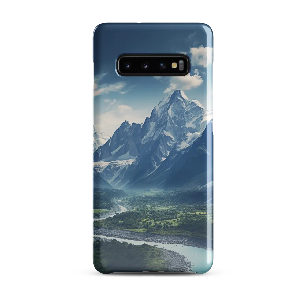 Majestic Serenity: A Landscape of Mountains and Rivers | Phone Case |  S10 Plus | Snap Case | Glossy