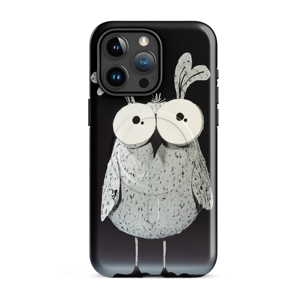 Whimsical Owl in Paper Cutout | Phone Case |  15 Pro Max | MagSafe® Tough Case | Glossy