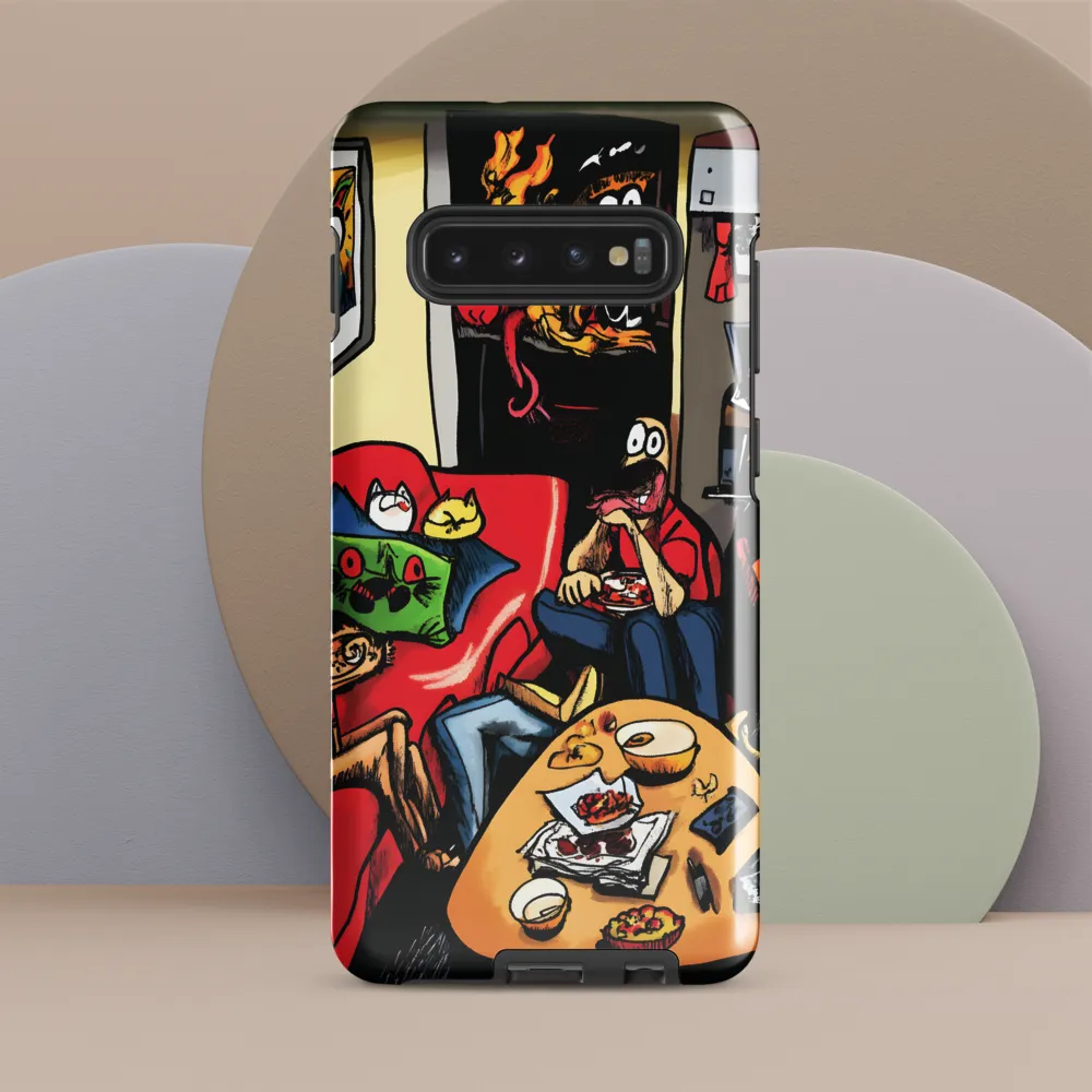 Whimsical Gathering in a Colorful Realm | Phone Case |  S10 Plus | Tough Case | Glossy