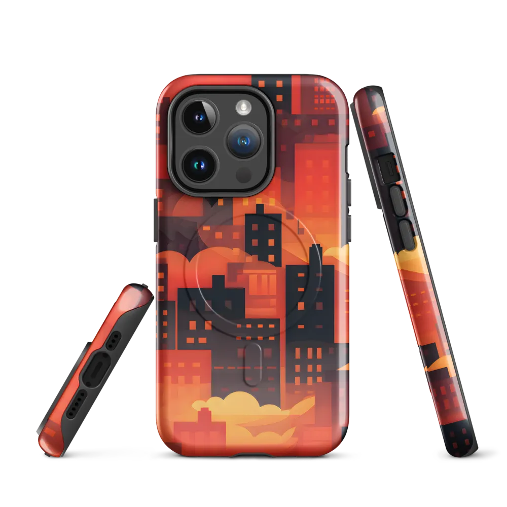 Radiance of the Urban Horizon | Phone Case |  14 Pro | MagSafe® Tough Case | Glossy