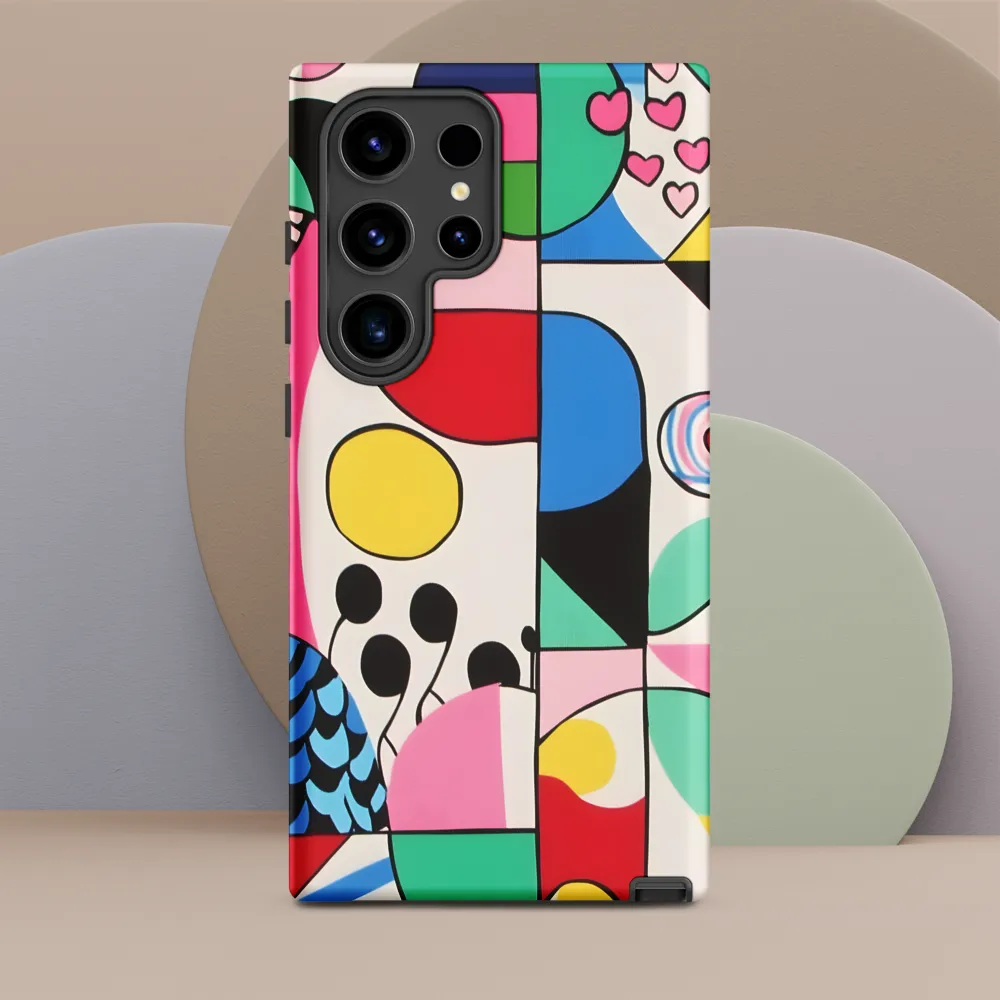 Dynamic Interplay of Shapes | Phone Case |  S24 Ultra | Tough Case | Matte