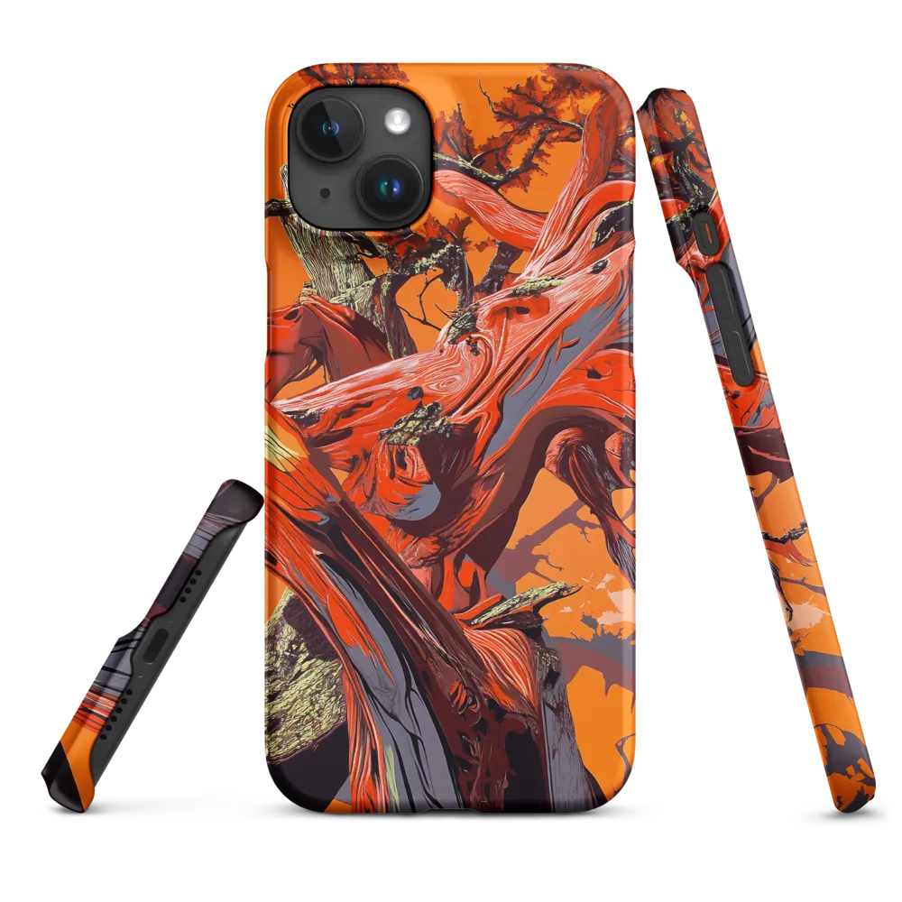 Life in Motion: An Abstract Tree | Phone Case |  15 Plus | Snap Case | Matte