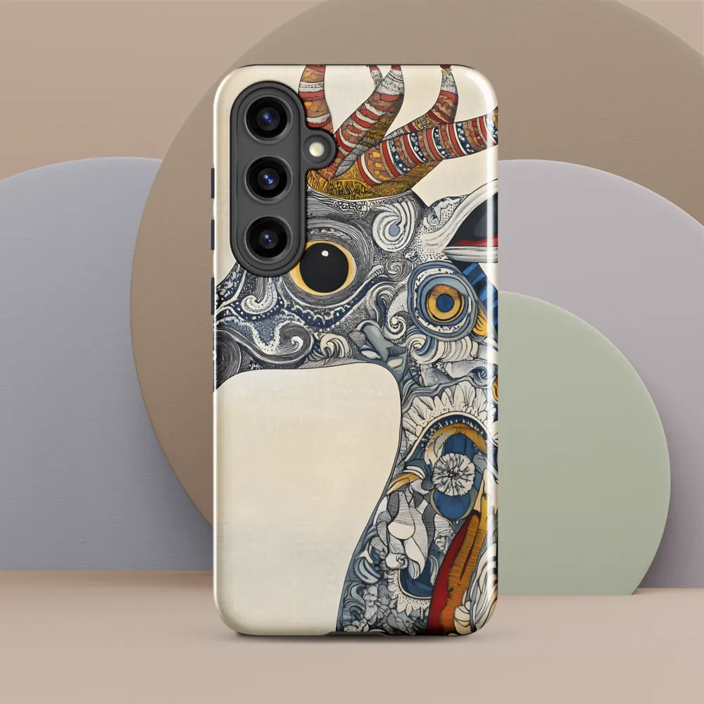 Whimsical Elegance: The Surreal Giraffe | Phone Case |  S24 Plus | Tough Case | Glossy