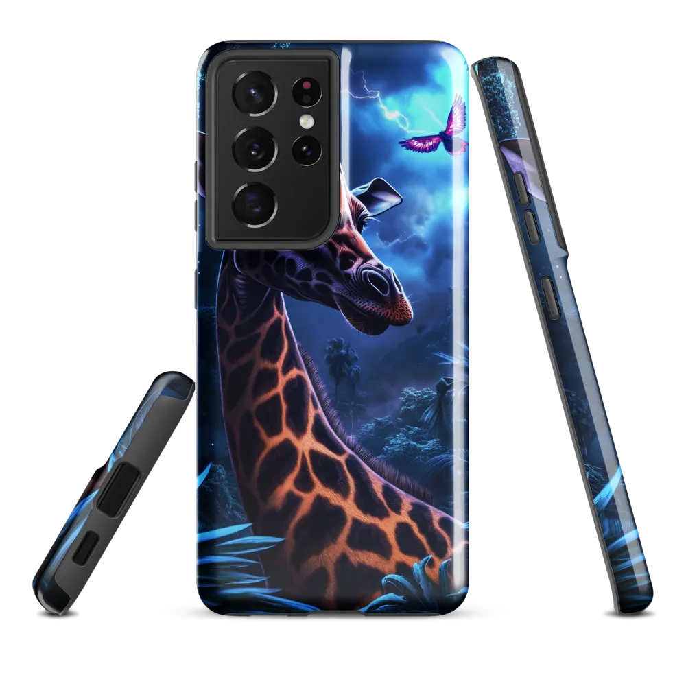 Mystical Giraffe in Twilight Jungle