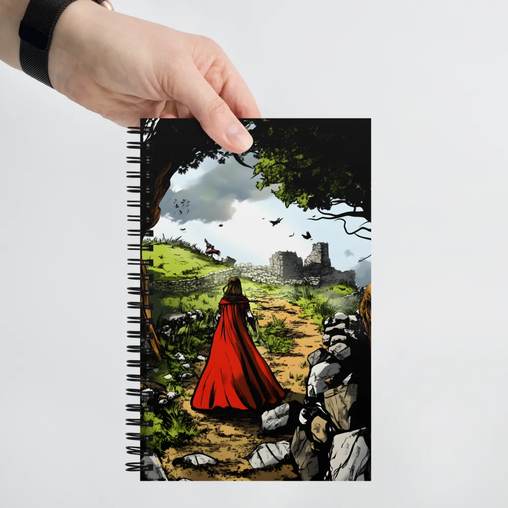 The Path to Ancient Ruins | Spiral Notebook