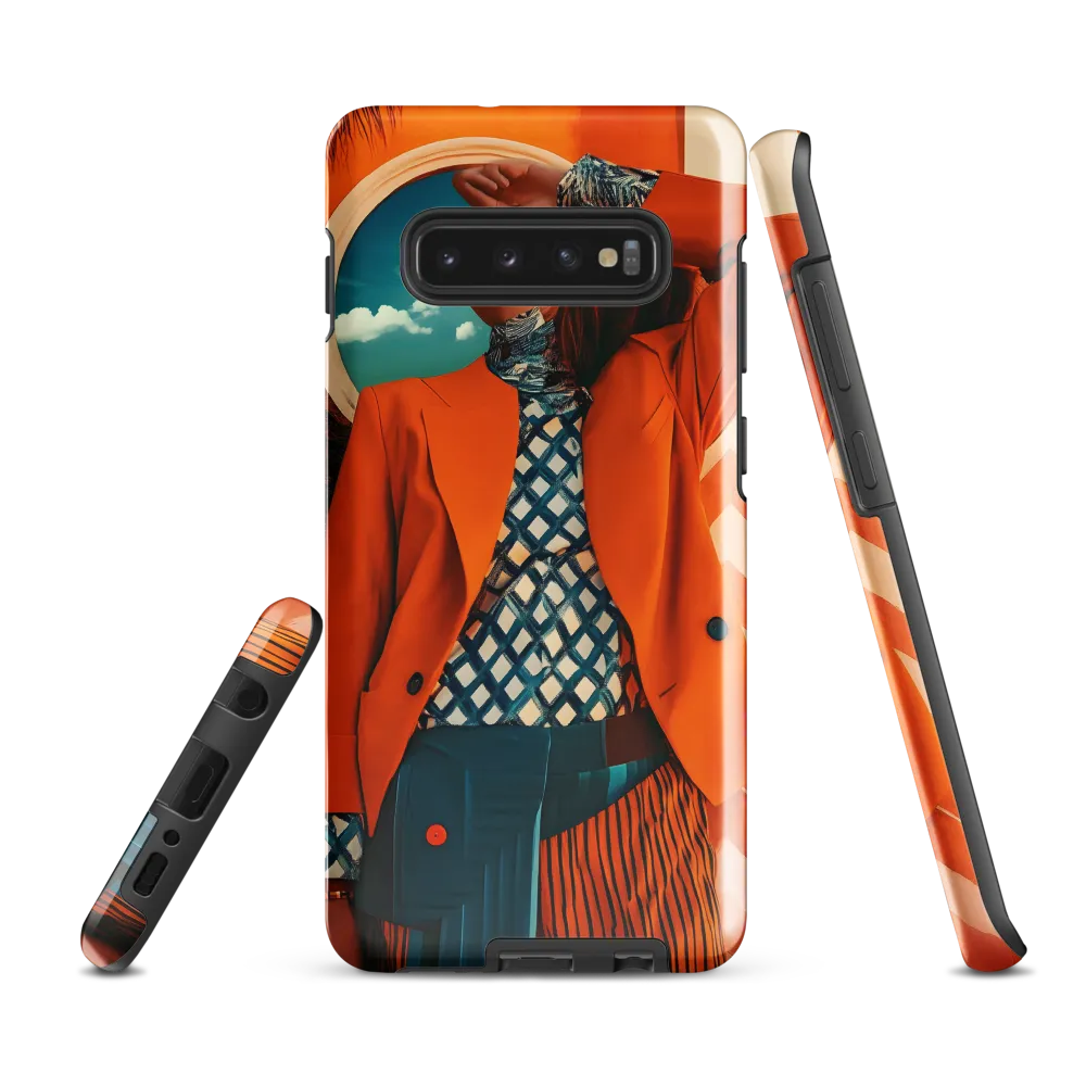 Vibrant Interplay: A Fusion of Fashion and Nature | Phone Case |  S10 Plus | Tough Case | Glossy