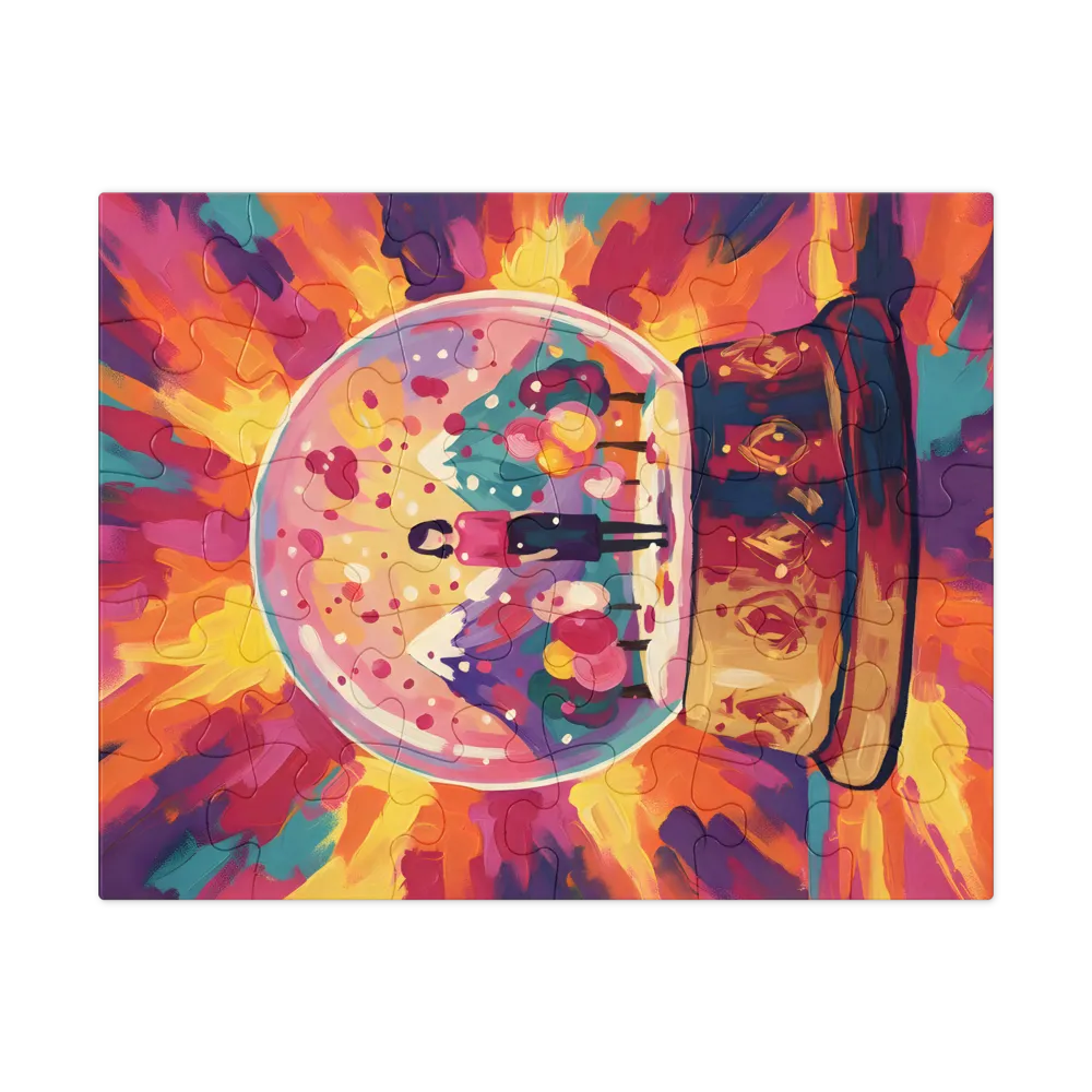 Snow Globe Reverie 
 Jigsaw Puzzle in Tin Box
