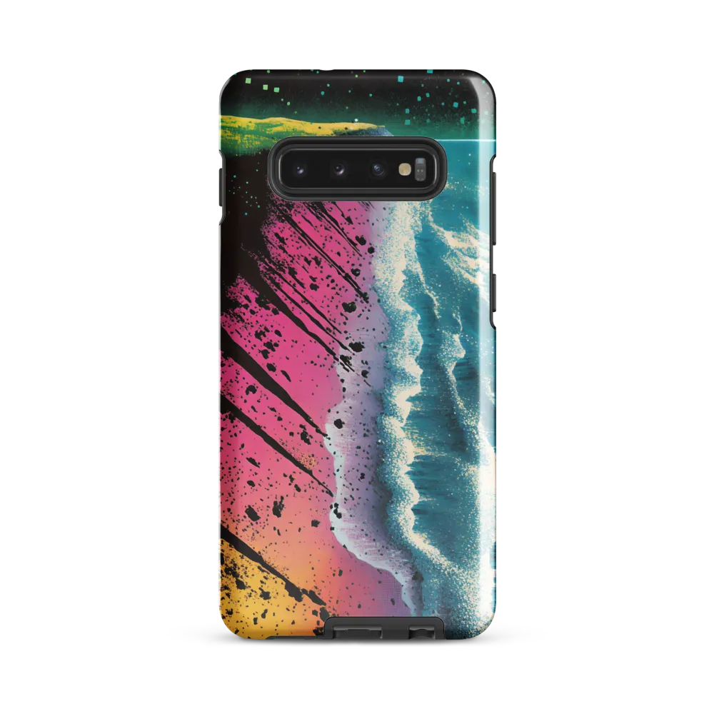 Cosmic Serenity at the Shore | Phone Case |  S10 Plus | Tough Case | Glossy