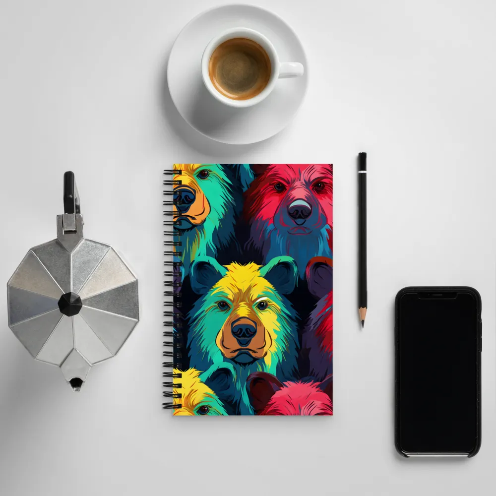 The Colorful Essence of Bears | Spiral Notebook