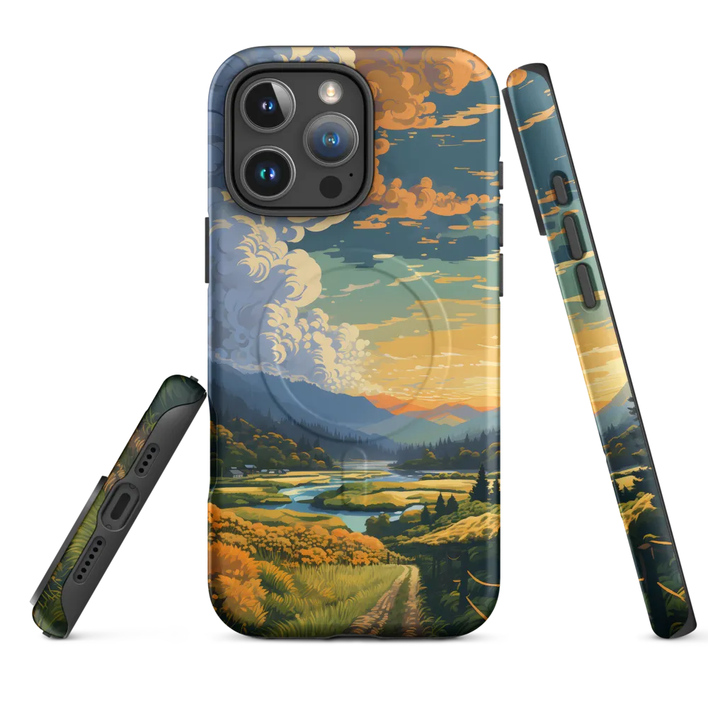 Tranquil Valley at Dusk | Phone Case |  16 Pro Max | MagSafe® Tough Case | Matte