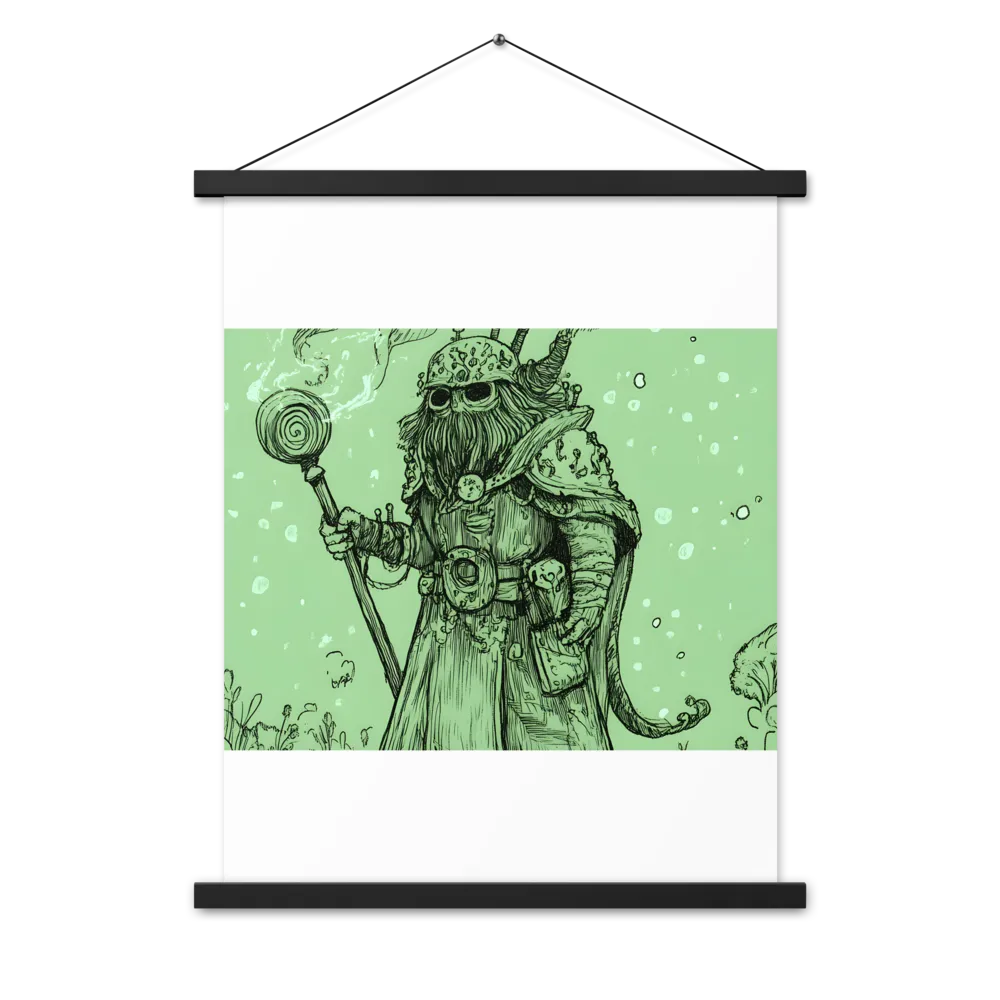 The Enigmatic Wizard | Poster With Black Wood Hanger | 18″×24″