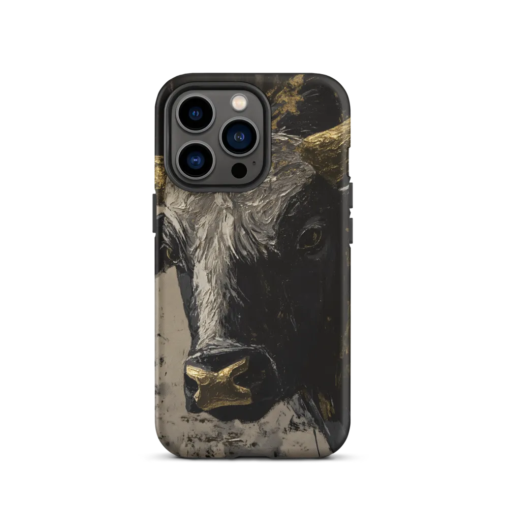 Majestic Bull: The Power in Black and Gold
