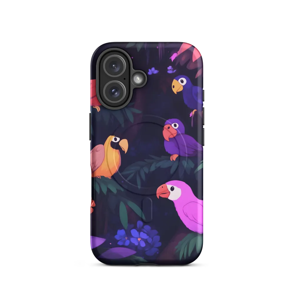 Tropical Parrot Playground | Phone Case |  16 | MagSafe® Tough Case | Matte