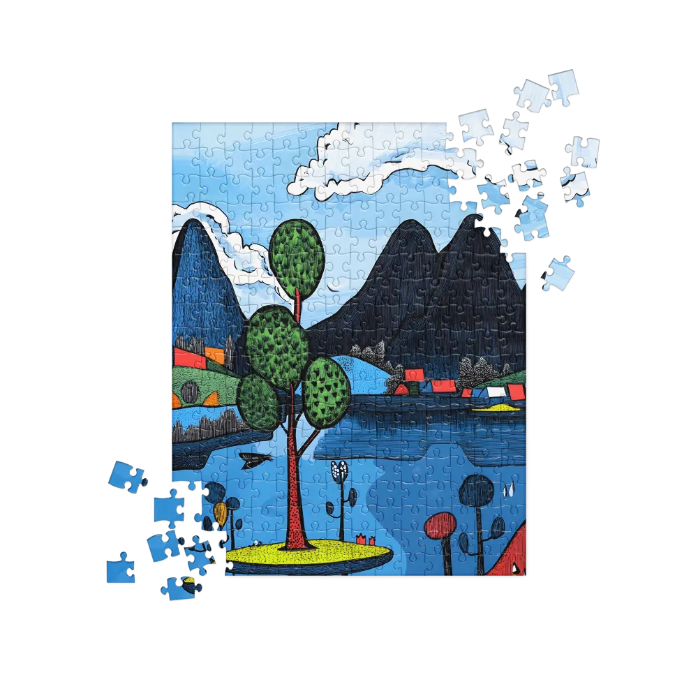 Whimsical Landscapes: A Play of Colors | Jigsaw Puzzle | 252/520 pieces