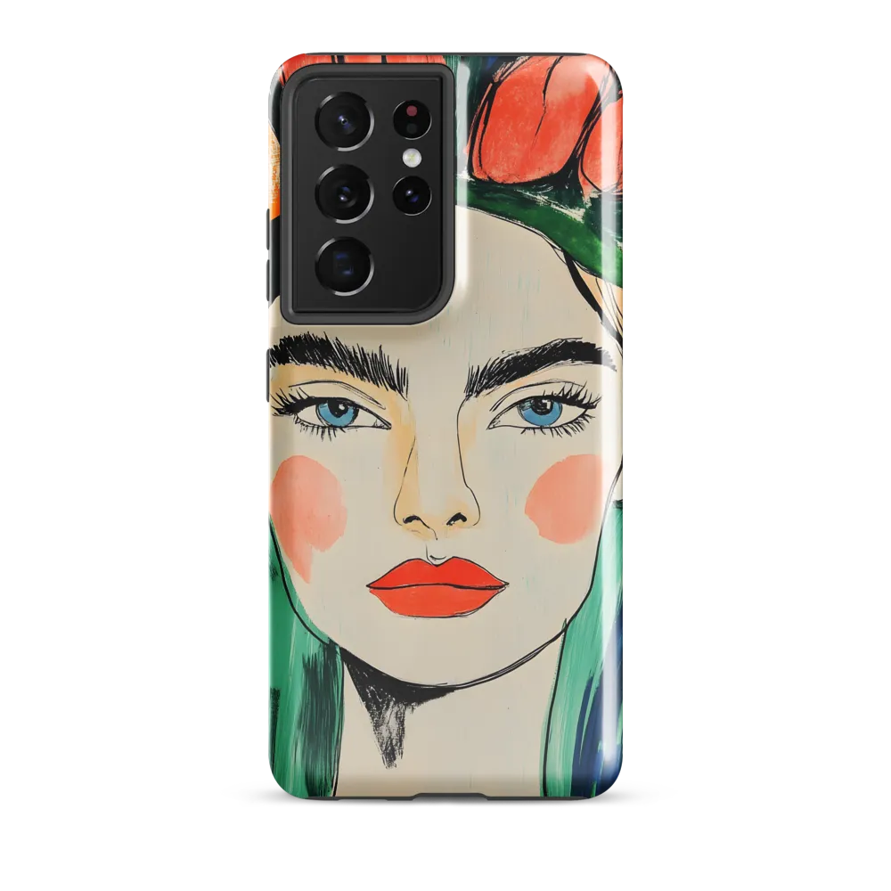 Radiant Bloom: A Serene Portrait