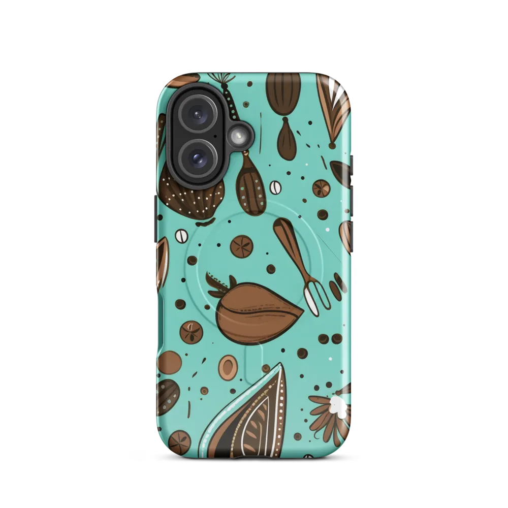Whimsical Culinary Print | Phone Case |  16 | MagSafe® Tough Case | Glossy