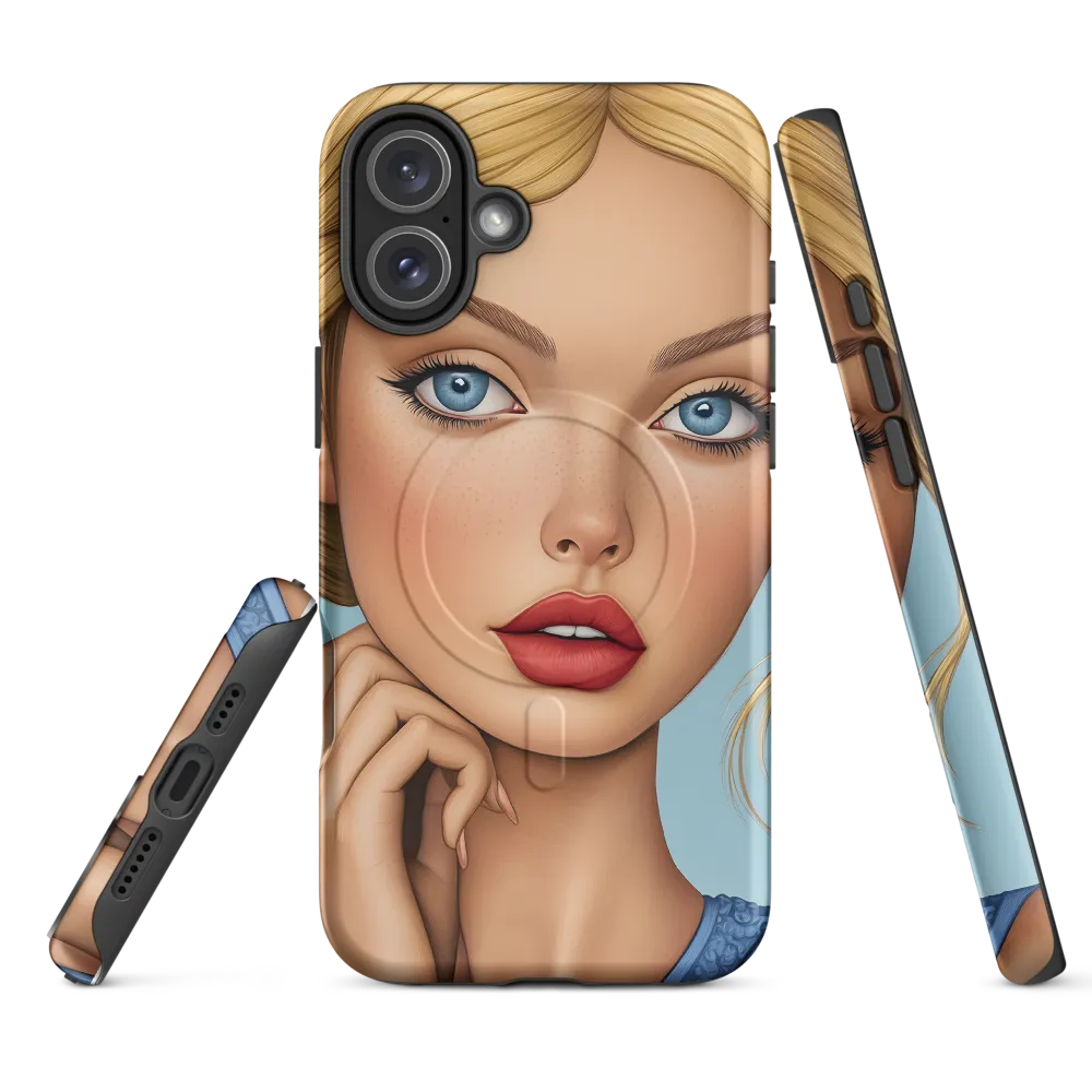 Serenity in Blue | Phone Case |  16 Plus | MagSafe® Tough Case | Matte