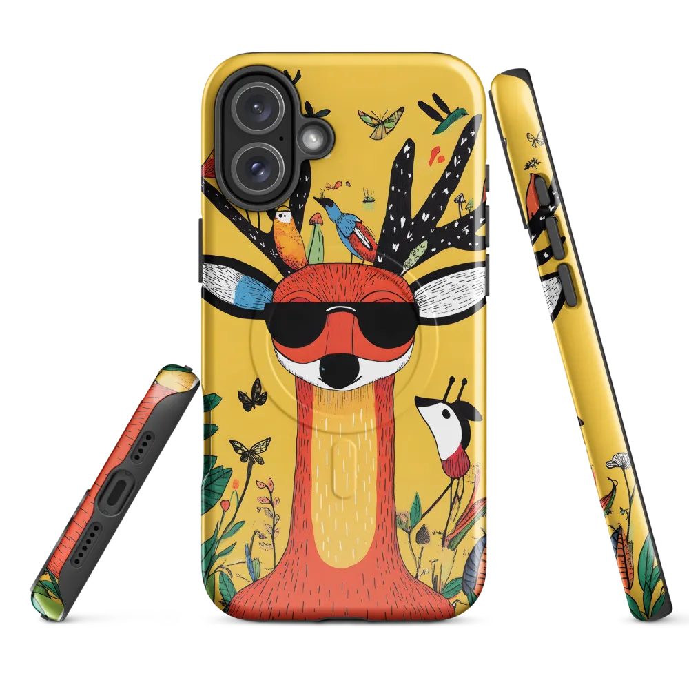 Playful Deer with Sunglasses