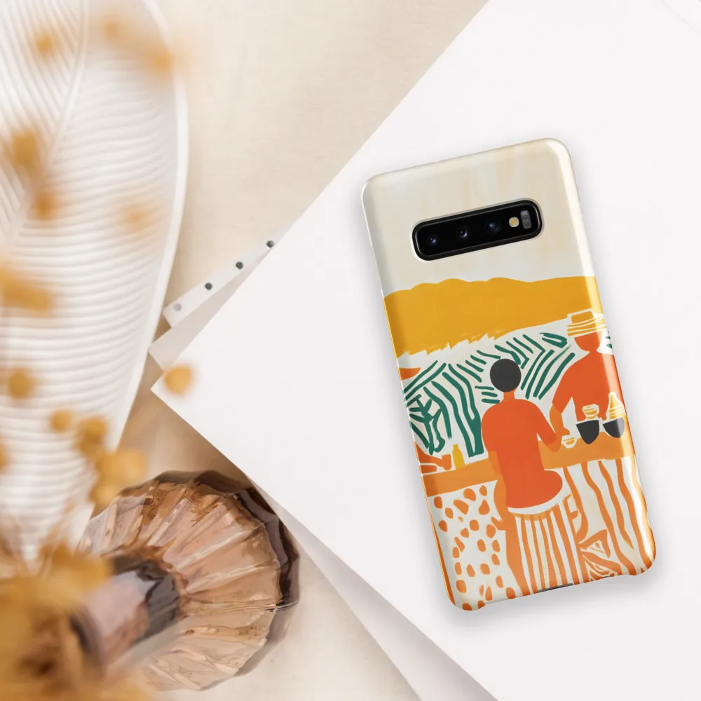 Summer Vibes: Café Conversations | Phone Case |  S10 Plus | Snap Case | Glossy