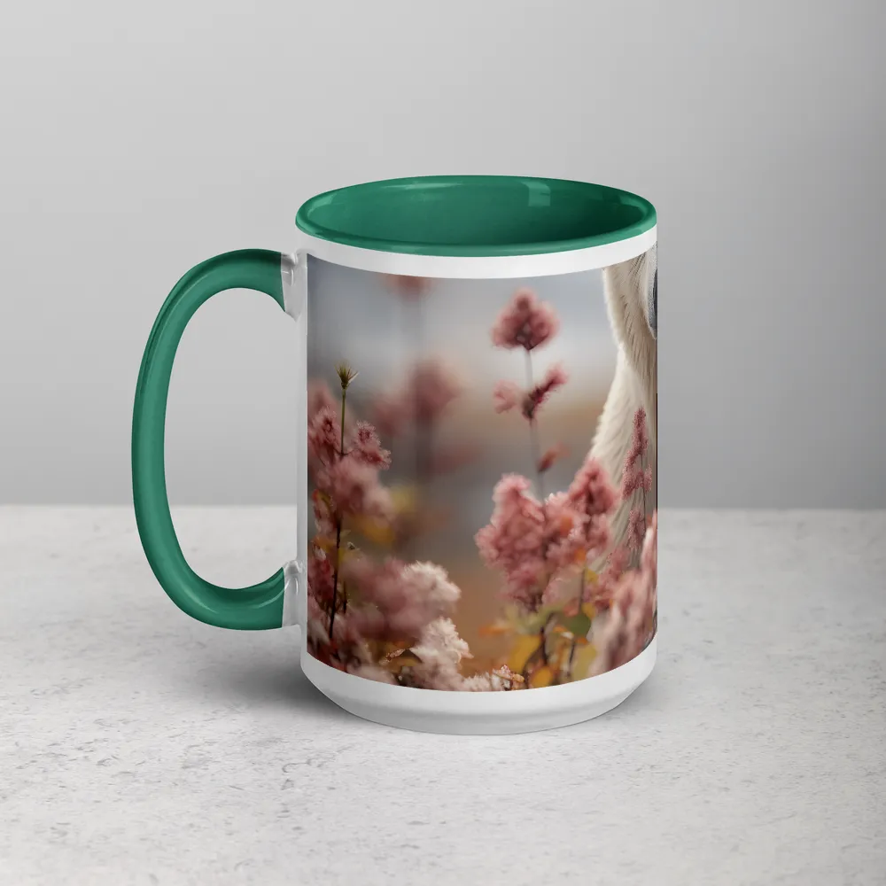 Curiosity Among Blooms: The Polar Bear