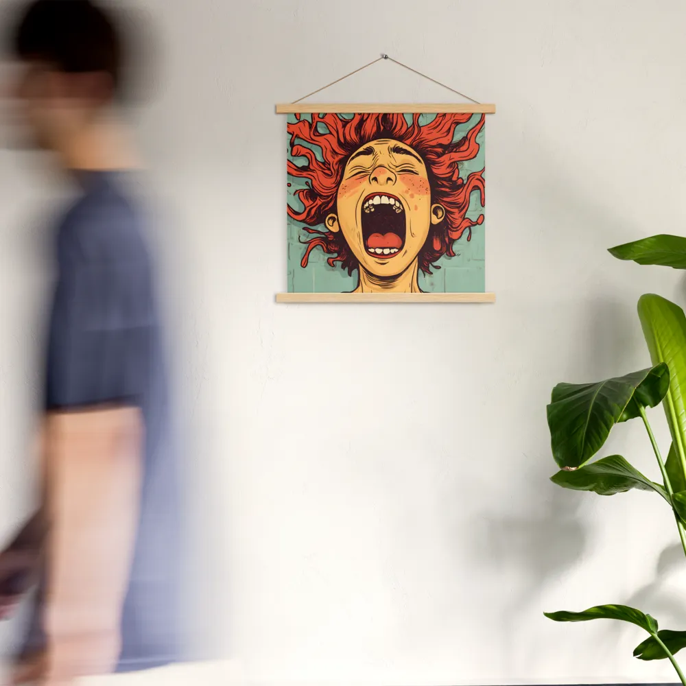 Fury Unleashed | Poster With Oak Wood Hanger | 18″×18″