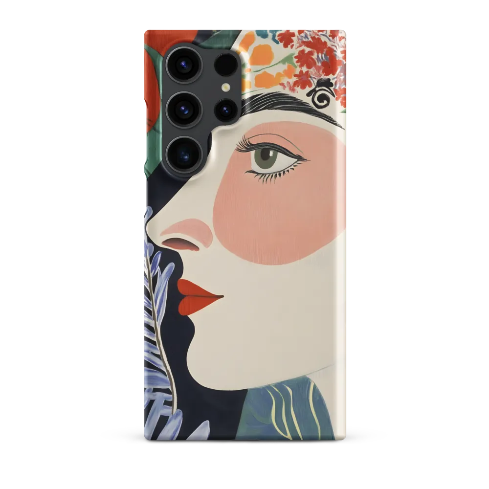 Floral Serenade: A Modern Portrait