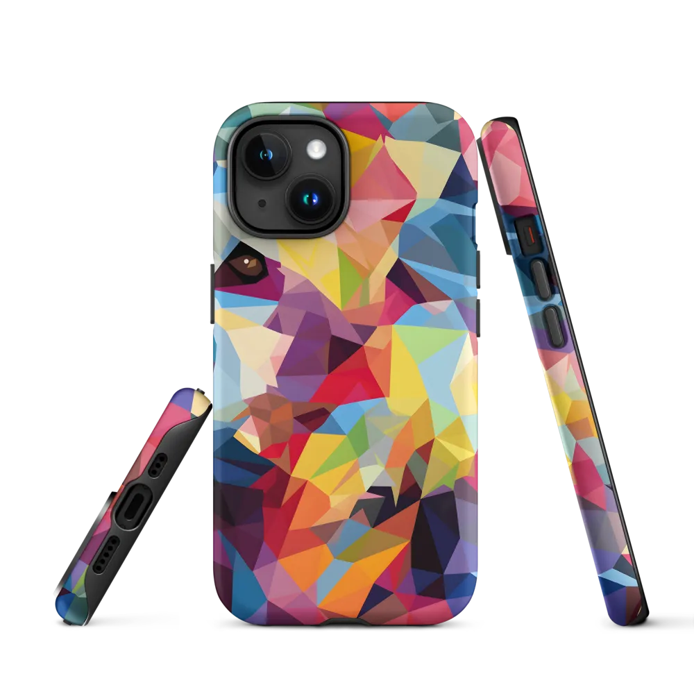 Playful Geometry: The Bear's Face | Phone Case |  15 | Tough Case | Matte
