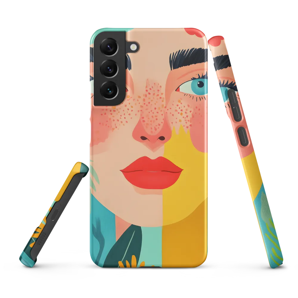 Floral Serenity: A Modern Portrait