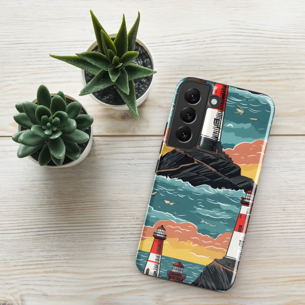 Lighthouses in a Whimsical Ocean