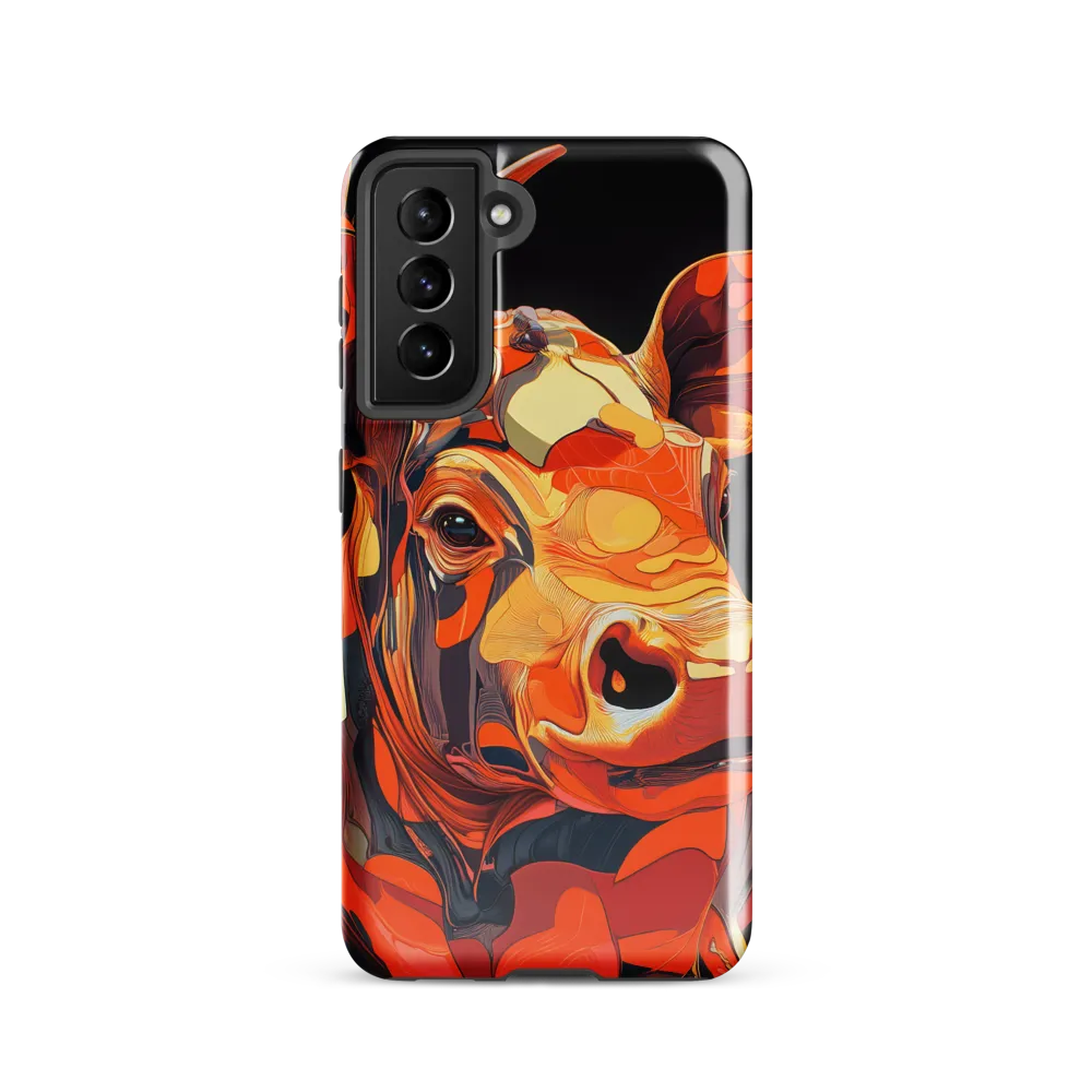 Modern Serenade: The Vibrant Cow