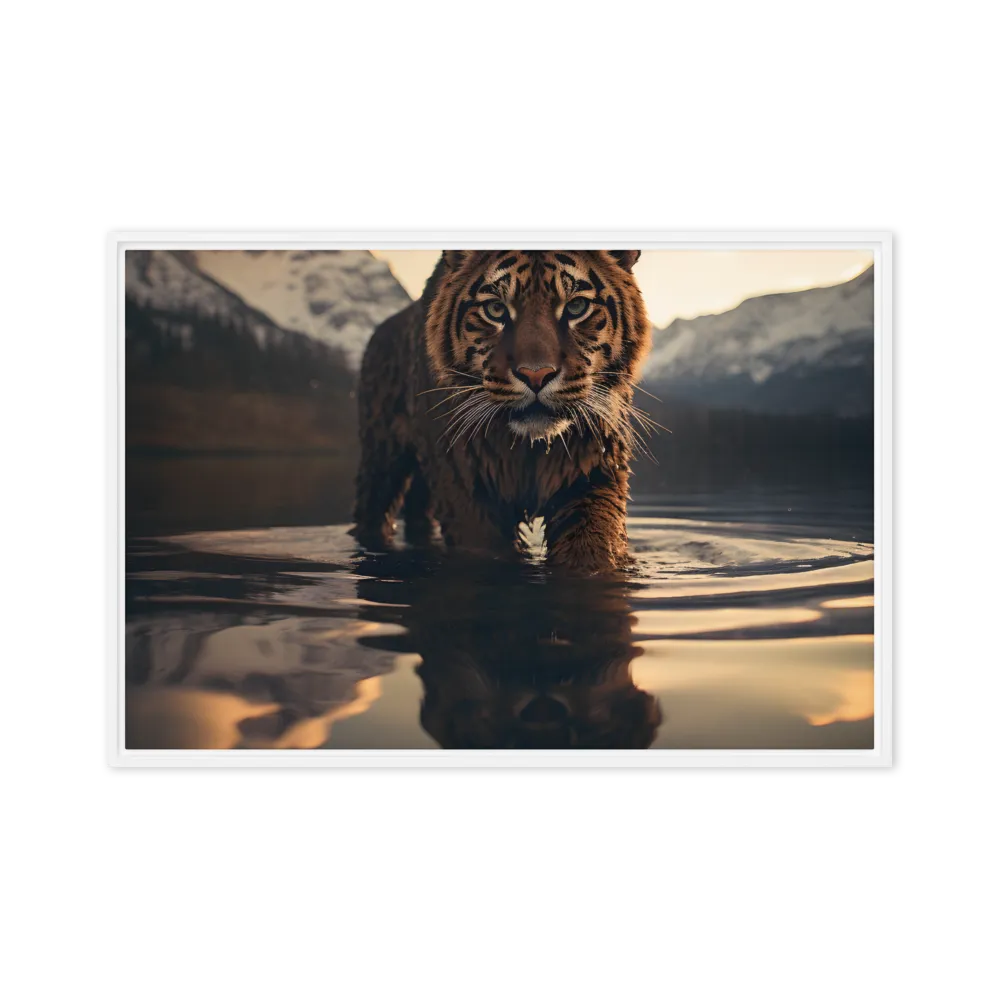 Majestic Reflection: The Tiger's Domain