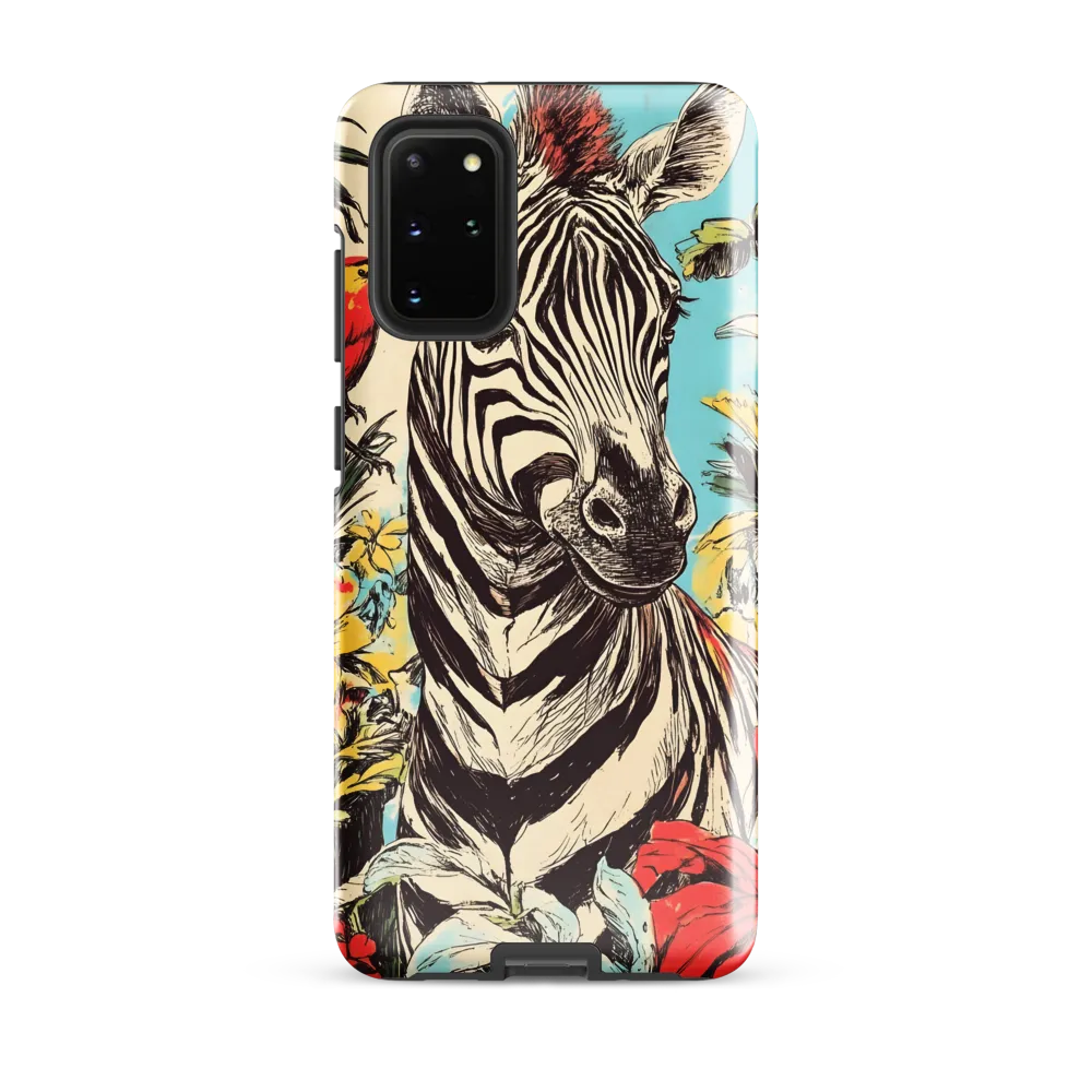 Zebra in Tropical Reverie
