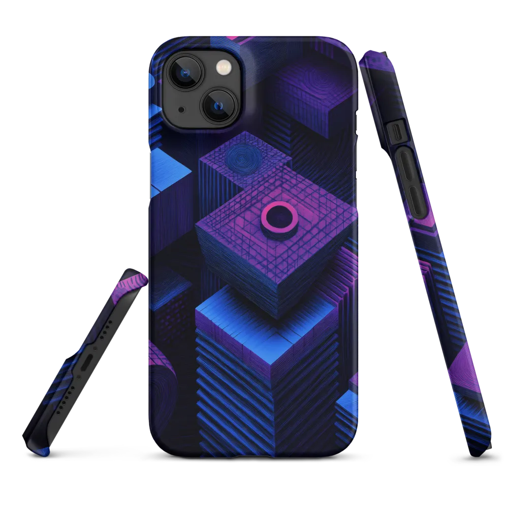 Geometric Dreams in Blue and Purple